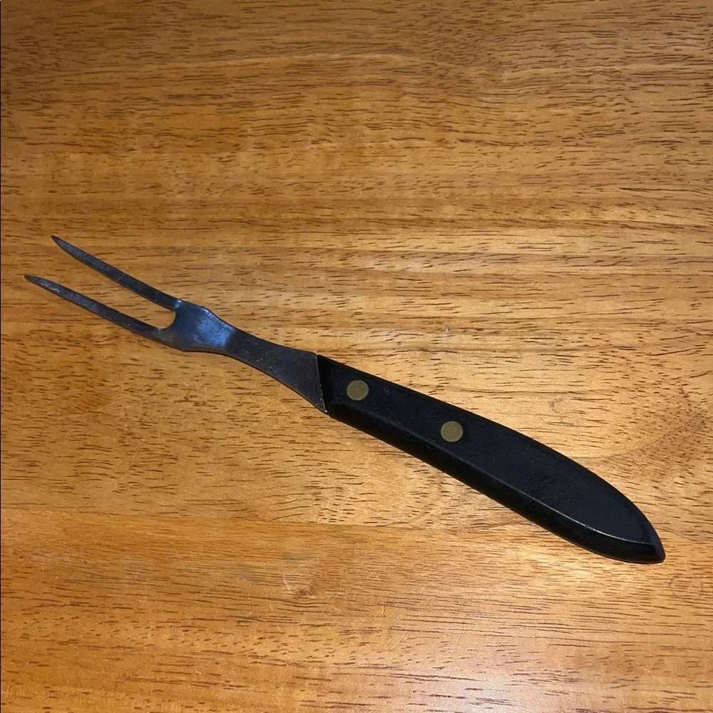 Vintage Stanley Black Carving Fork